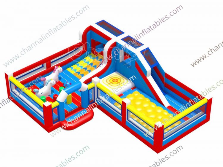 large inflatable jumping playground