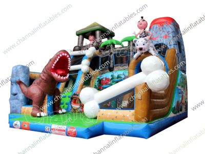 stone age inflatable playground