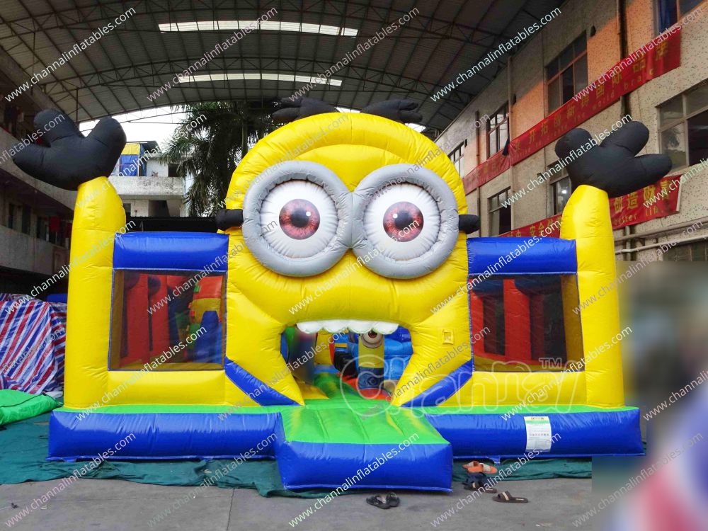 Minions Inflatable Playground Channal Inflatables