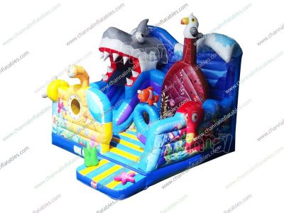 underwater inflatable playground