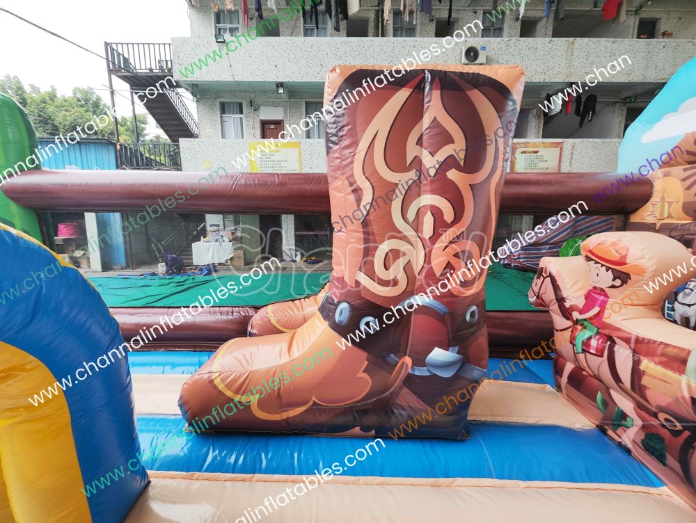 Giant Wild West Inflatable Playground - Channal Inflatables