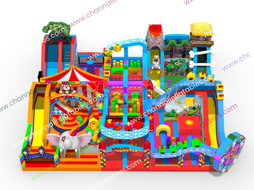 Giant Inflatable Funfair - Channal Inflatables