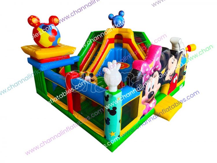 mickey and minnie mouse inflatable playground