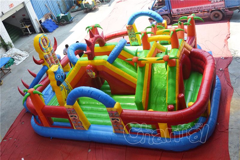 Tiki Island Inflatable Playground Channal Inflatables