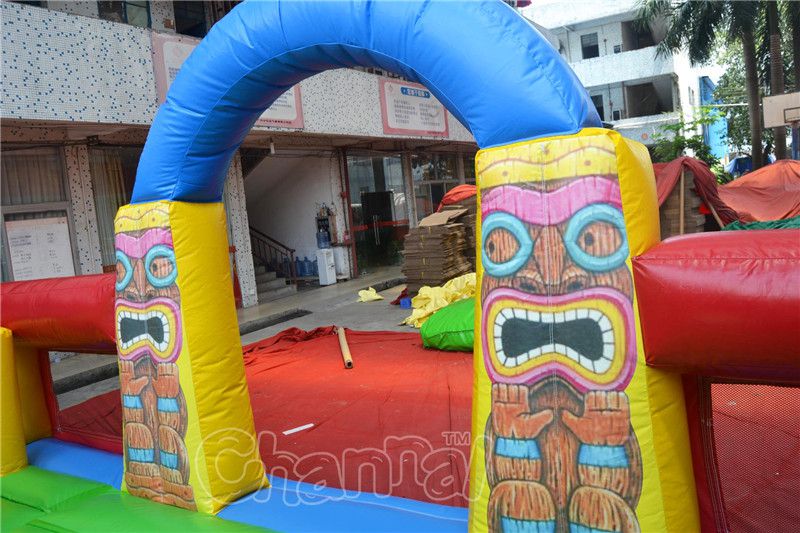 Tiki Island Inflatable Playground Channal Inflatables