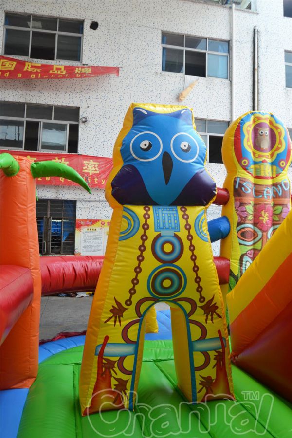 Tiki Island Inflatable Playground Channal Inflatables