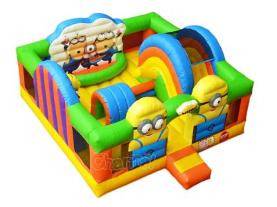 happy birthday minions inflatable fun park