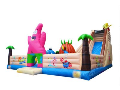 spongebob patrick star inflatable playground