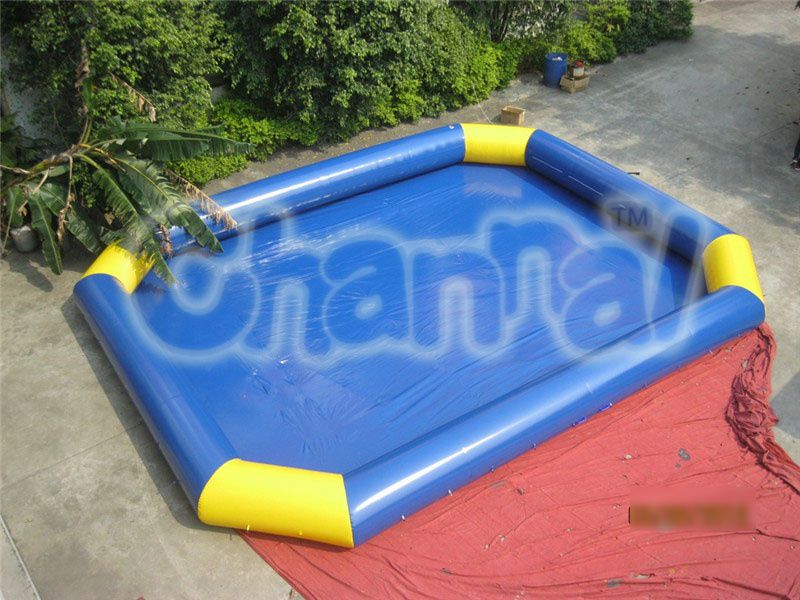 Large Inflatable Pool With Removable Canopy – 125” X 75” X 25” Family Blow-Up Pool With Seats, Backrest & Ocean Design For Backyard Fun