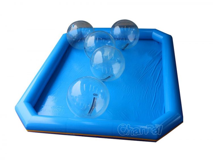 inflatable pool with water balls