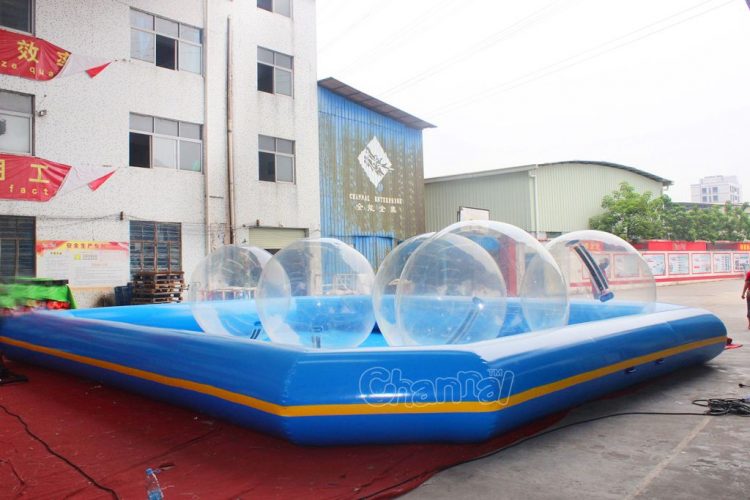 inflatable water zorbing pool