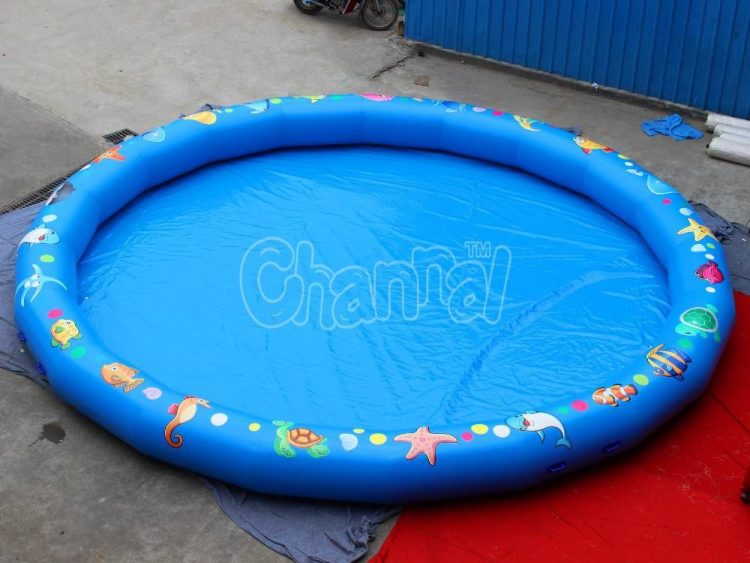 ocean theme inflatable pool for water walking balls