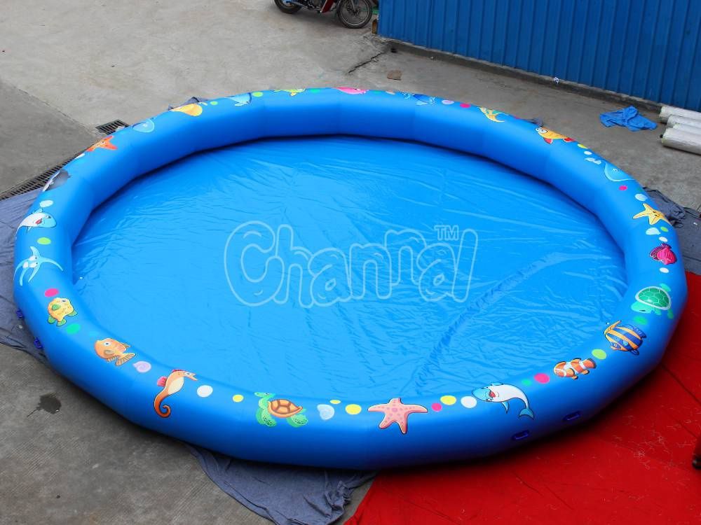 Ocean Theme Large Inflatable Pool For Kids - Channal Inflatables