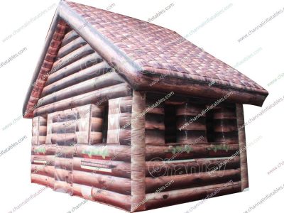 inflatable log house