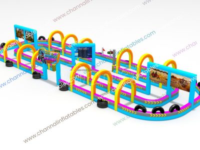 large inflatable race track