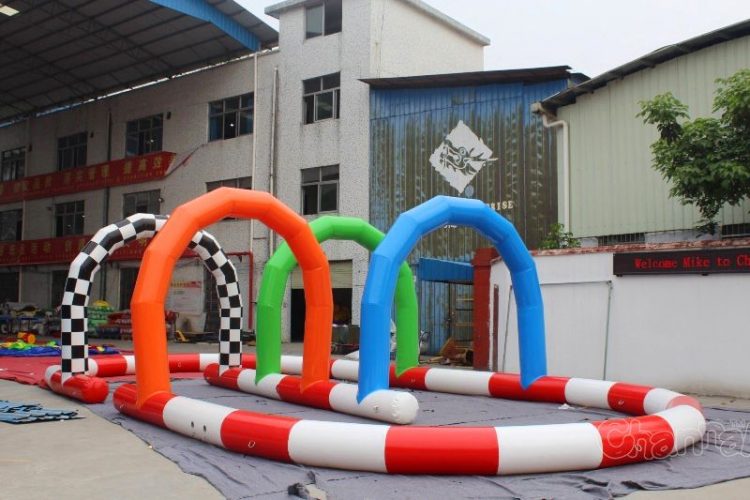 inflatable hamster bubble ball racing track