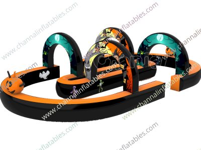 Halloween inflatable race track