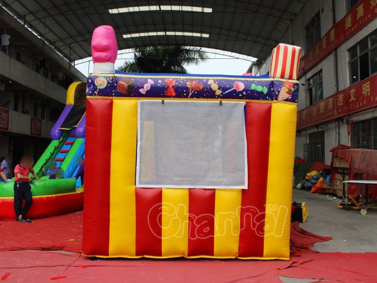 candy and ice cream inflatable concession stand