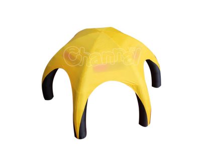 yellow black inflatable spider tent