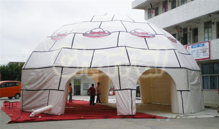 large inflatable dome tent
