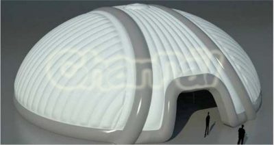 shell like inflatable igloo tent