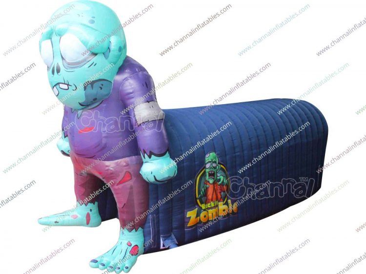 zombie theme inflatable tunnel