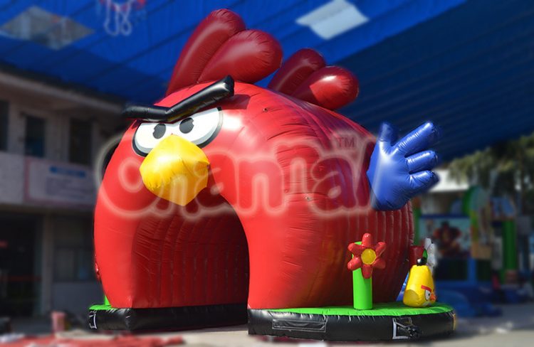 angry bird inflatable tunnel for kids event