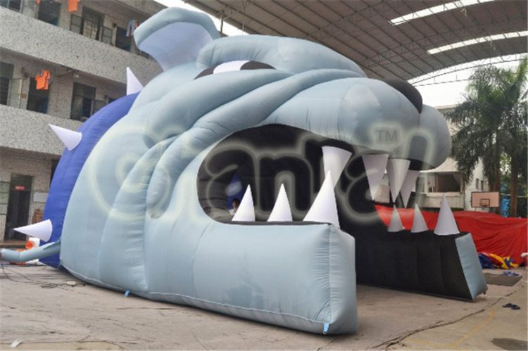 inflatable bulldog tunnel for sports entry