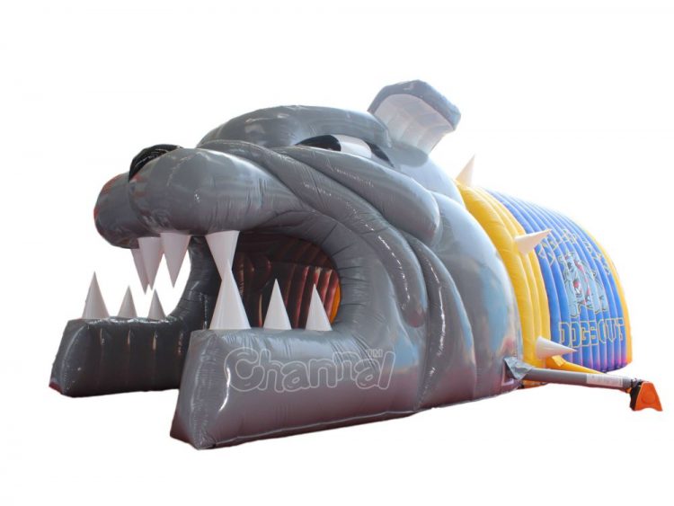 inflatable bulldog head tunnel for sale