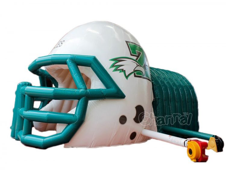 blow up helmet tunnel with a blower
