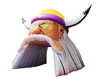 viking mascot inflatable tunnel for football teams