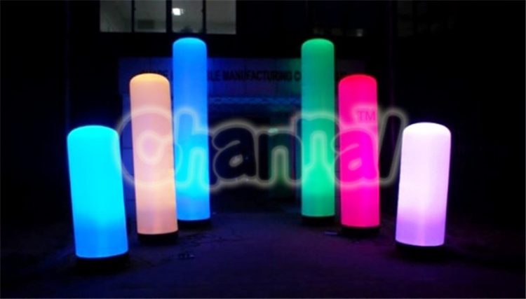 inflatable led lighting columns set