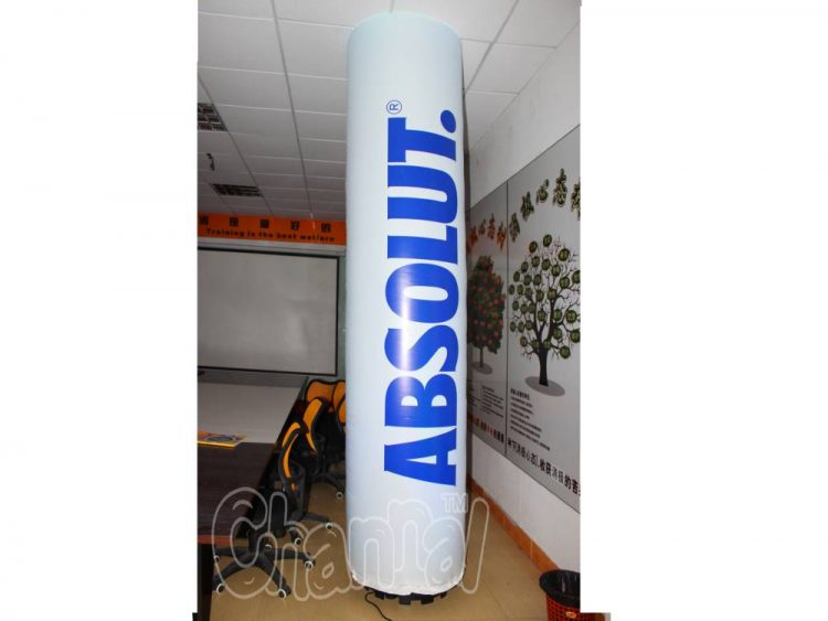 LED lighted inflatable advertising column