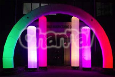 inflatable semi circle arch with lights