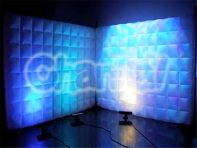 led light inflatable wall divider