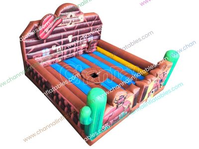 wild west inflatable rodeo mat