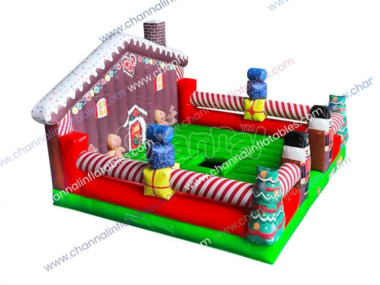 Xmas theme inflatable bull mattress