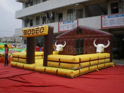 large mechanical rodeo bull corral game for sale