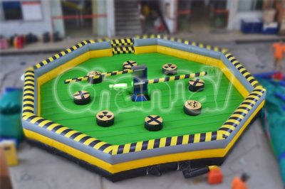 bouncy inflatable meltdown zone game for sale