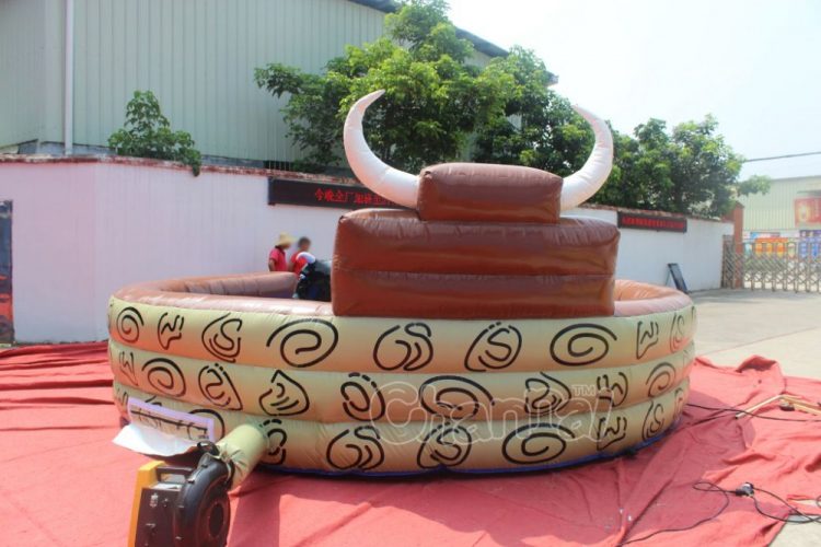 inflatable mechanical bucking bull riding