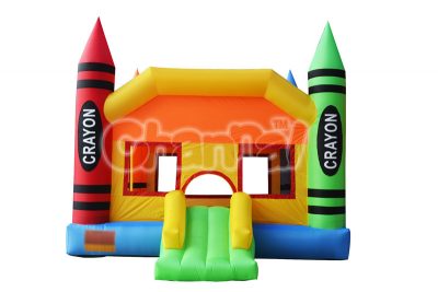 crayon inflatable nylon bouncer