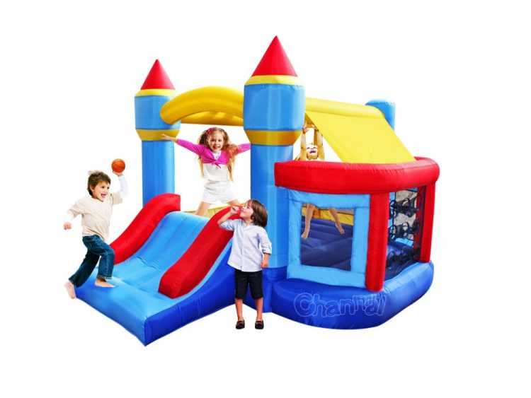 inflatable bounce house with ball pit