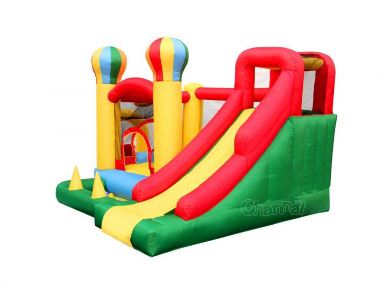 RETRO JUMP Inflatable Bounce House Slide Jumping Climbing Best Party Gift Balloon 8 in 1 Playhouse with Blower 