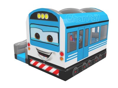 train inflatable bouncer