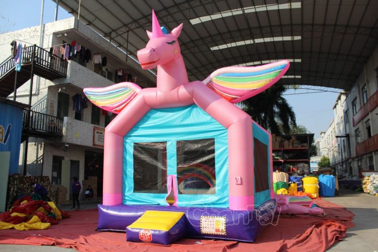 commercial unicorn inflatable bounce house