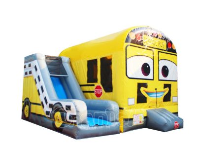 yellow bus inflatable bouncer
