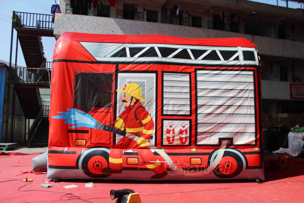 Fire Truck Bounce House Channal Inflatables