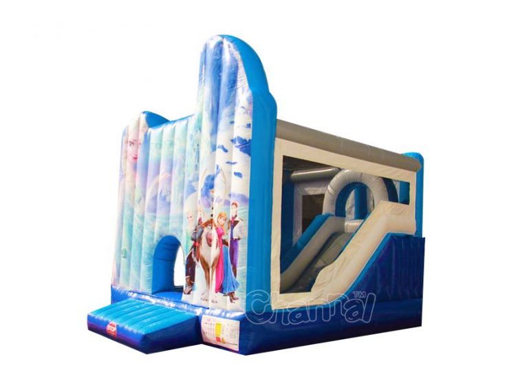 frozen bounce house with slide