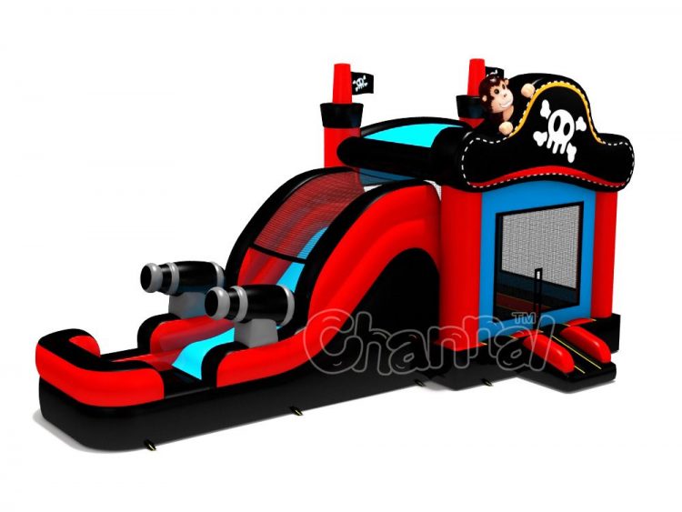 pirate water combo inflatable for kids