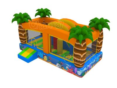 ocean theme small inflatable combo for kids